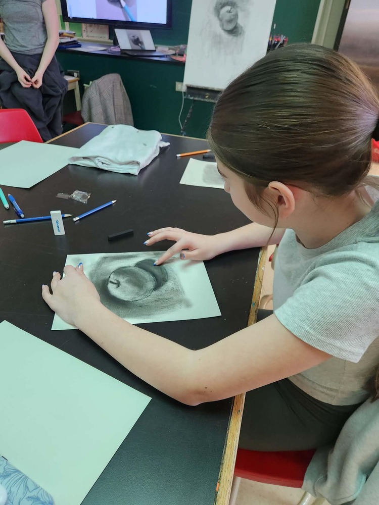 L' ombre et la lumière avec le fusain